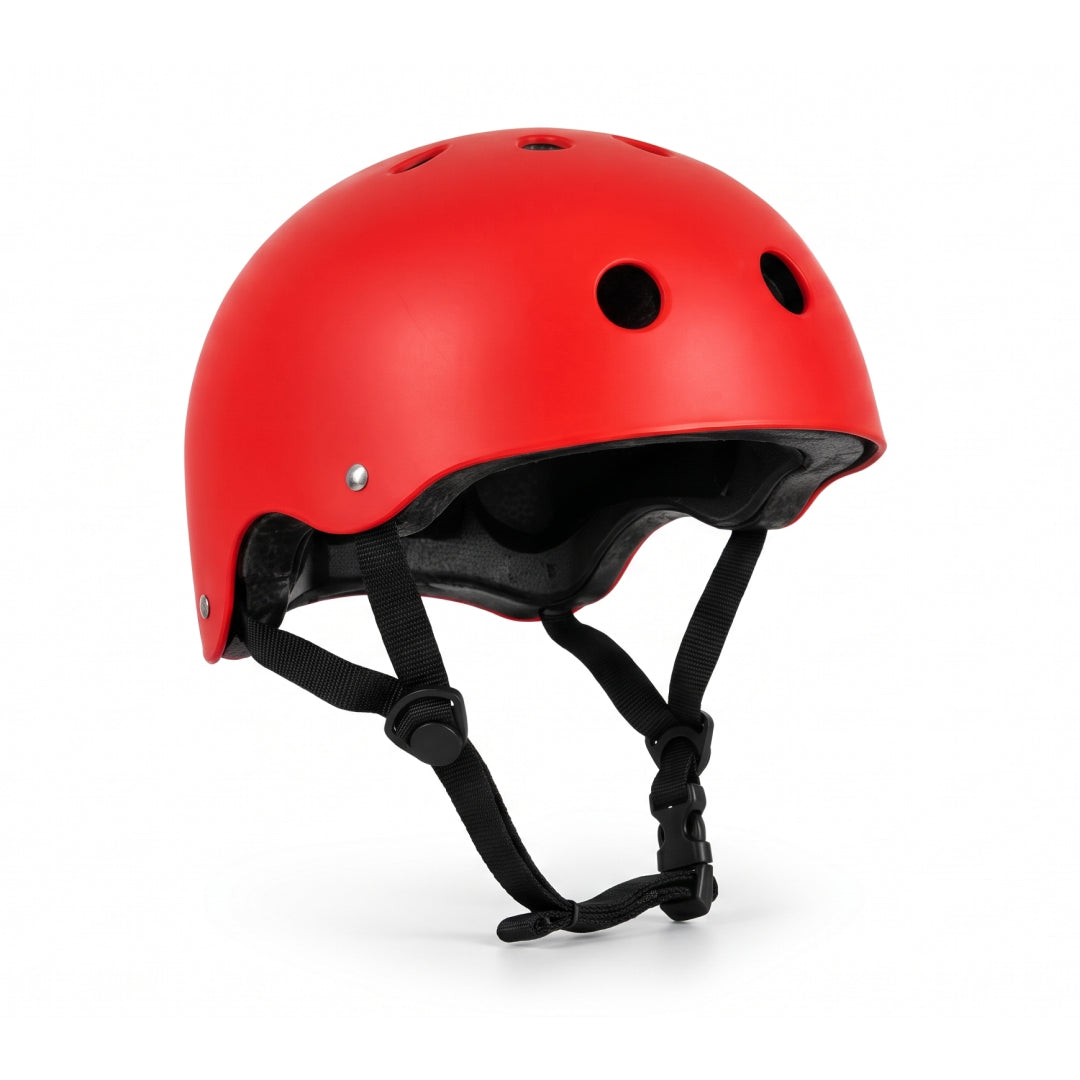 Casco protettivo regolabile per bambini rosso