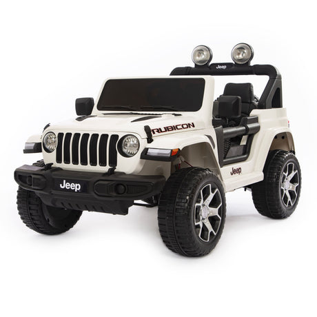 Jeep Wrangler Rubicon macchina elettrica per bambini bianco