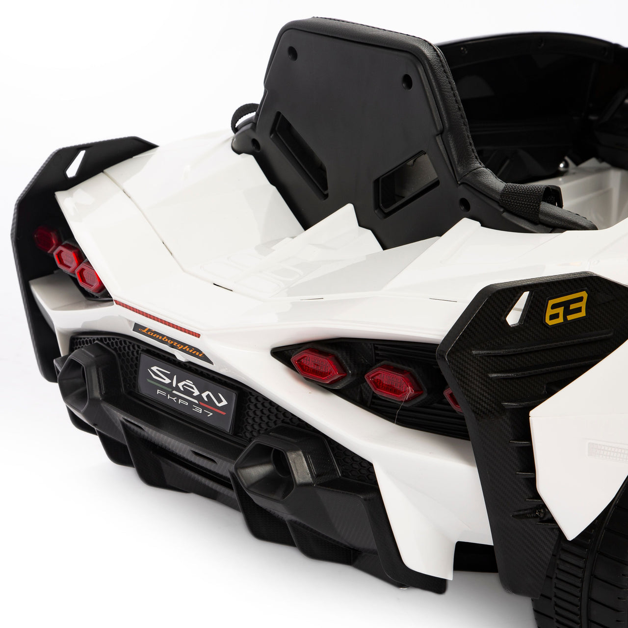 Lamborghini Sian elettrica per bambini 12#colore_bianco