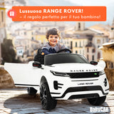 Range Rover Evoque elettrica per bambini MP3 bianca
