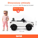 Range Rover Evoque elettrica per bambini MP3 bianca
