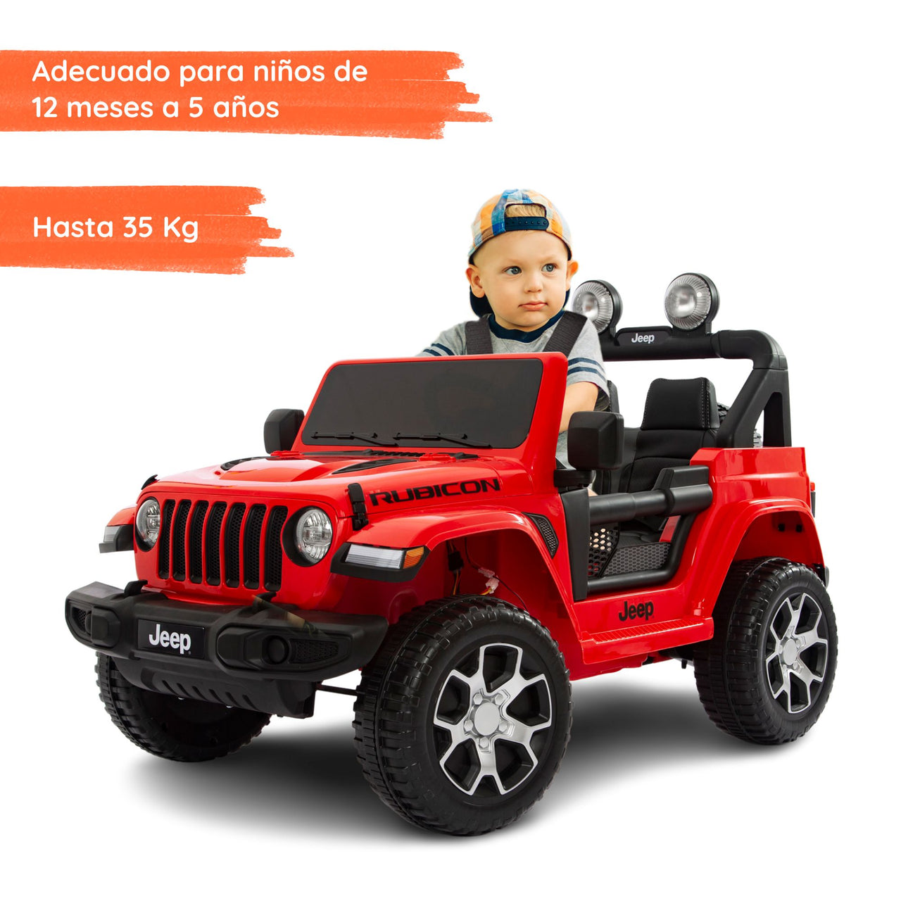 Jeep Wrangler Rojo con niño#color_rojo