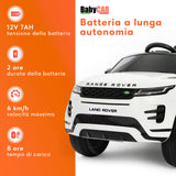 Range Rover Evoque elettrica per bambini MP3 bianca