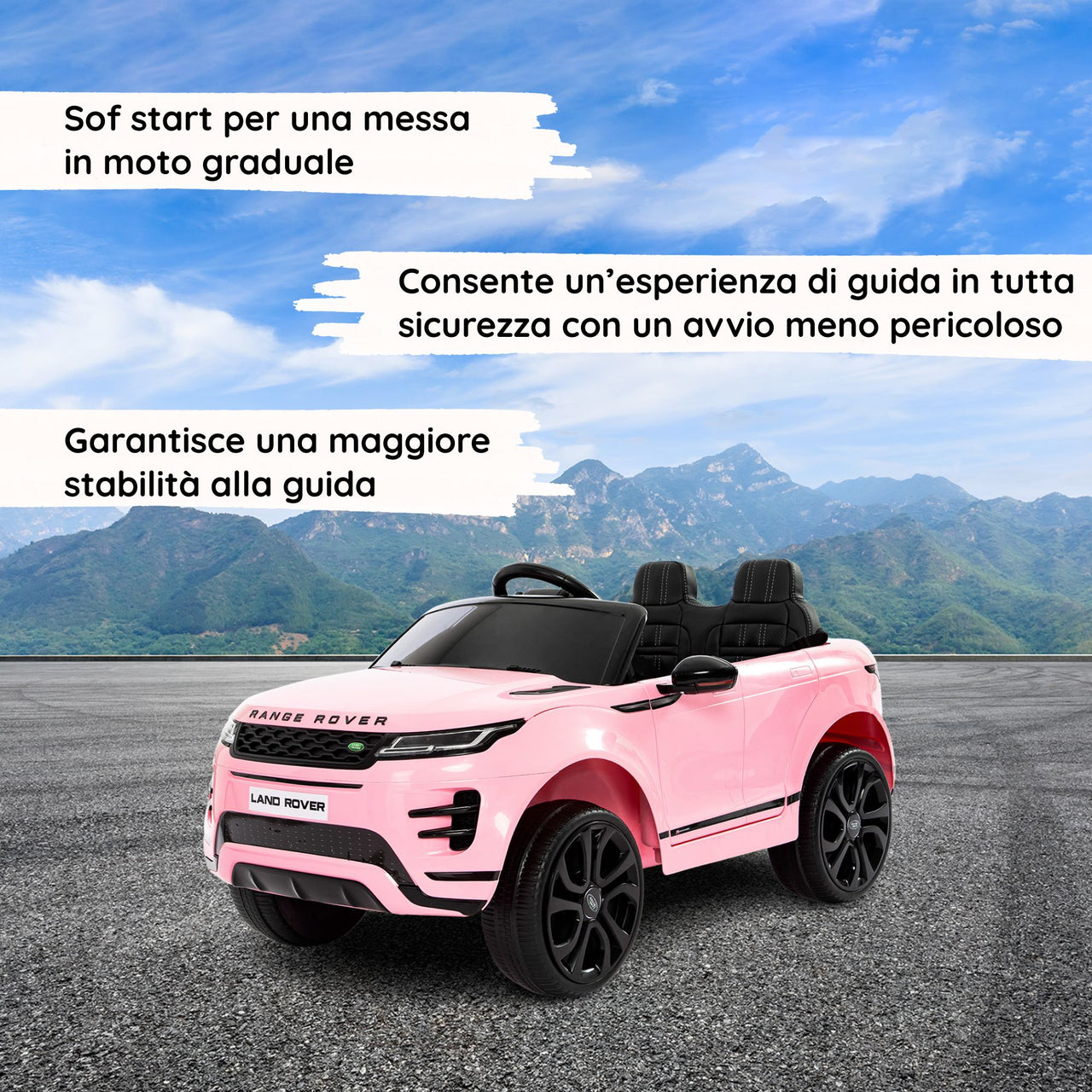 Range Rover Evoque per bambini Soft Start#colore_rosa