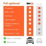 Range Rover Evoque elettrica per bambini MP3 bianca