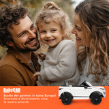 Range Rover Evoque elettrica per bambini MP3 bianca