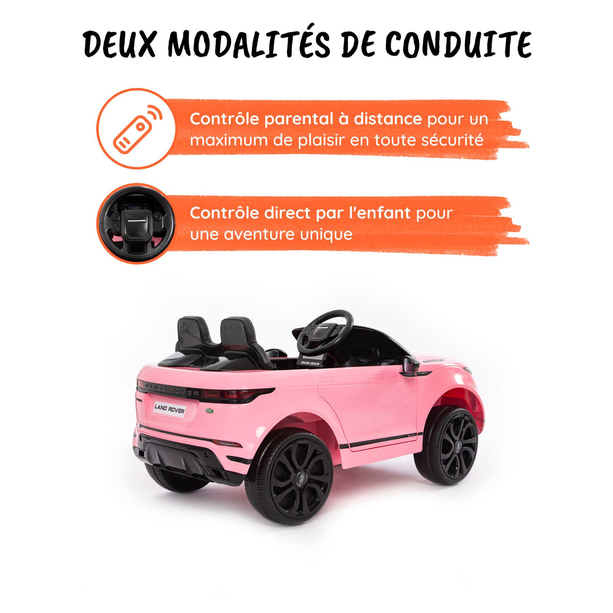 Voiture électrique pour enfant Land Rover Range Rover Velar 12V Blanc - Batterie 12V et télécommande - Jeux - Jouets Voiture électrique pour enfant Land Rover Range Rover Velar 12V Blanc - Batterie 12V et télécommande - Jeux - Jouets