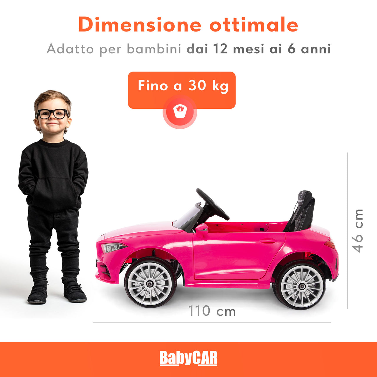 Mercedes CLS 350 AMG électrique pour enfants 12V rose
