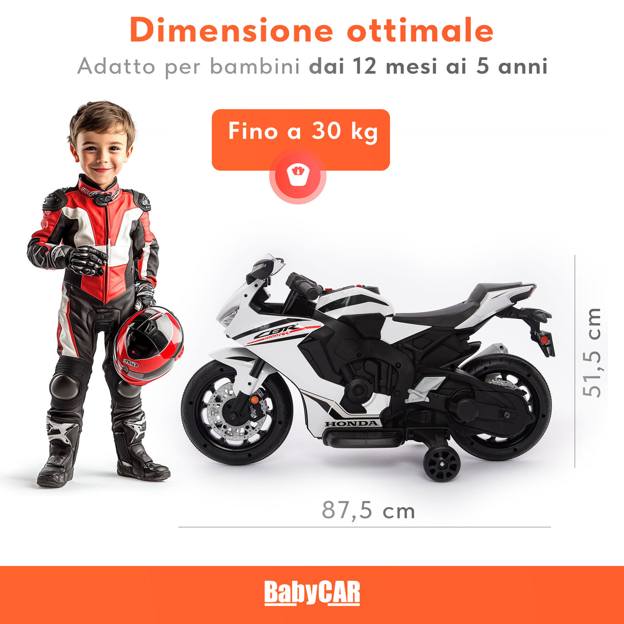 TU GIOCHI - Honda CBR1000RR Moto Elettrica per Bambini Bianca 3+ Anni – On Line Happy Casa Store TU GIOCHI - Honda CBR1000RR Moto Elettrica per Bambini Bianca 3+ Anni – On Line Happy Casa Store