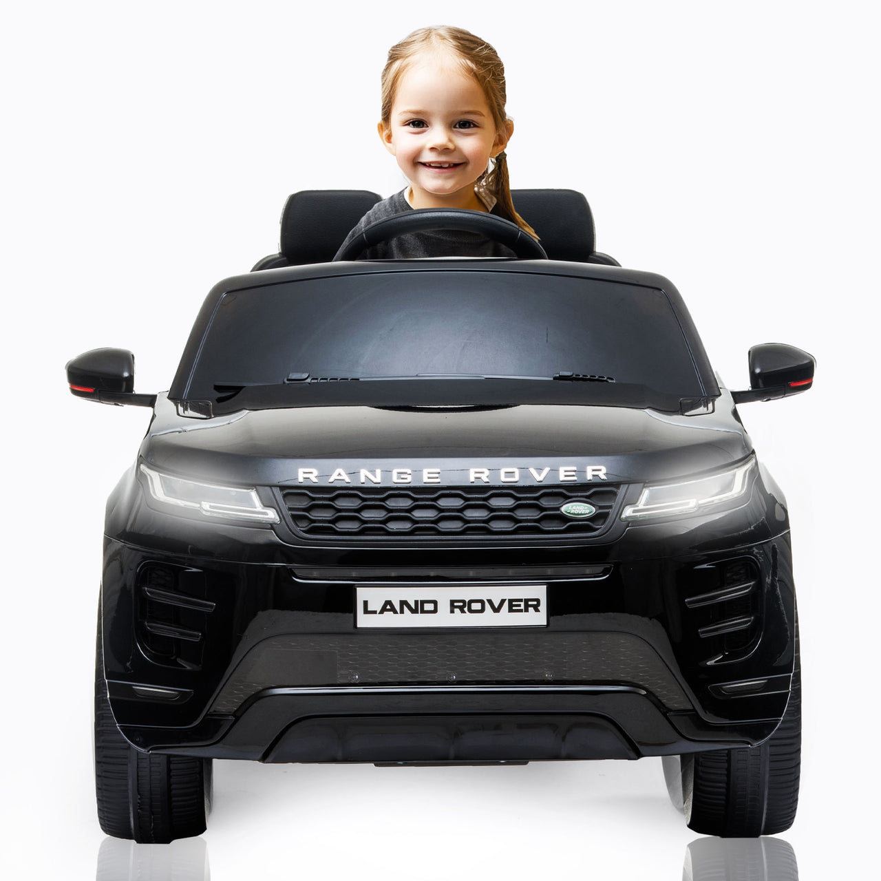 Range Rover Evoque elettrica per bambini MP3 nera
