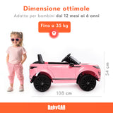 Range Rover Evoque elettrica per bambini MP3 rosa
