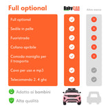 Range Rover Evoque elettrica per bambini MP3 rosa