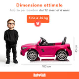 Mercedes SL 500 elettrica per bambini rosa