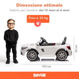 Mercedes SL 500 elettrica per bambini bianca