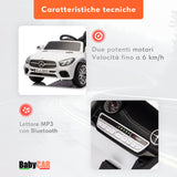 Mercedes SL 500 elettrica per bambini bianca