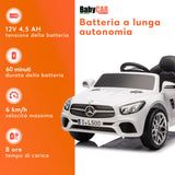 Mercedes SL 500 elettrica per bambini bianca