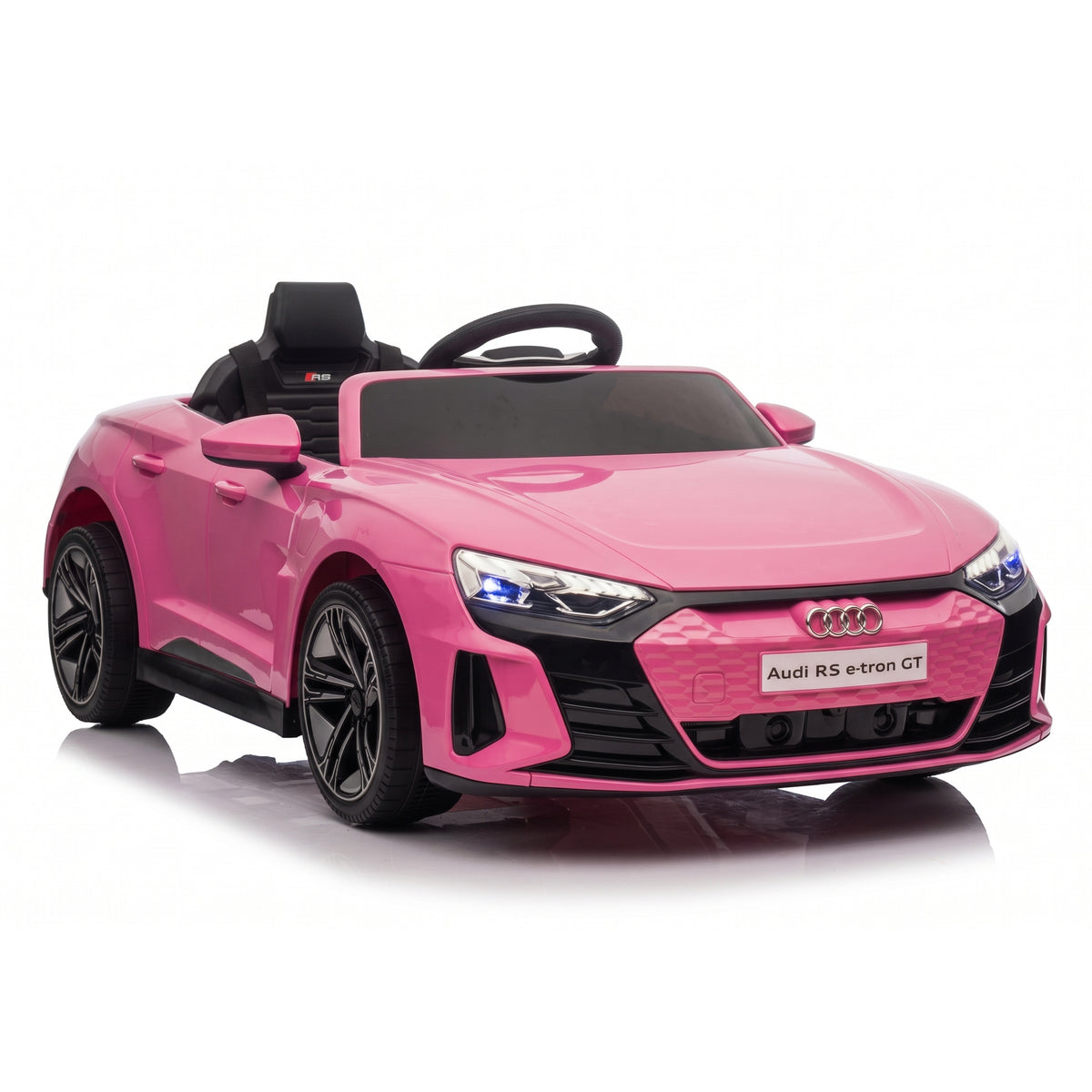 Audi RS eTron GT eléctrico para niños rosa 
