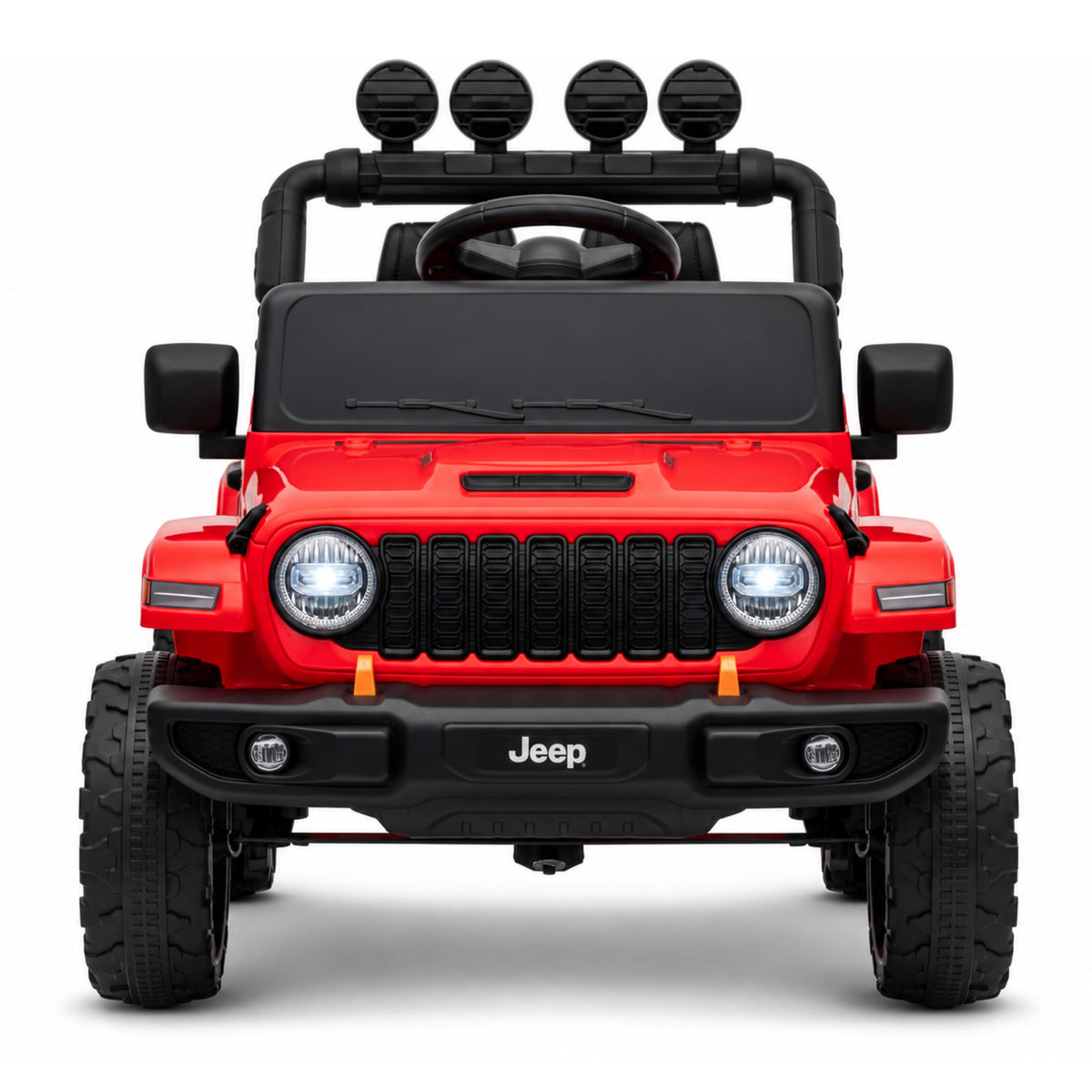 Mini Jeep Wrangler Rubicon elettrica per bambini 12V rossa