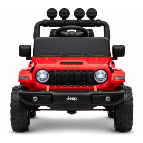 Mini Jeep Wrangler Rubicon électrique pour enfants 12V rouge