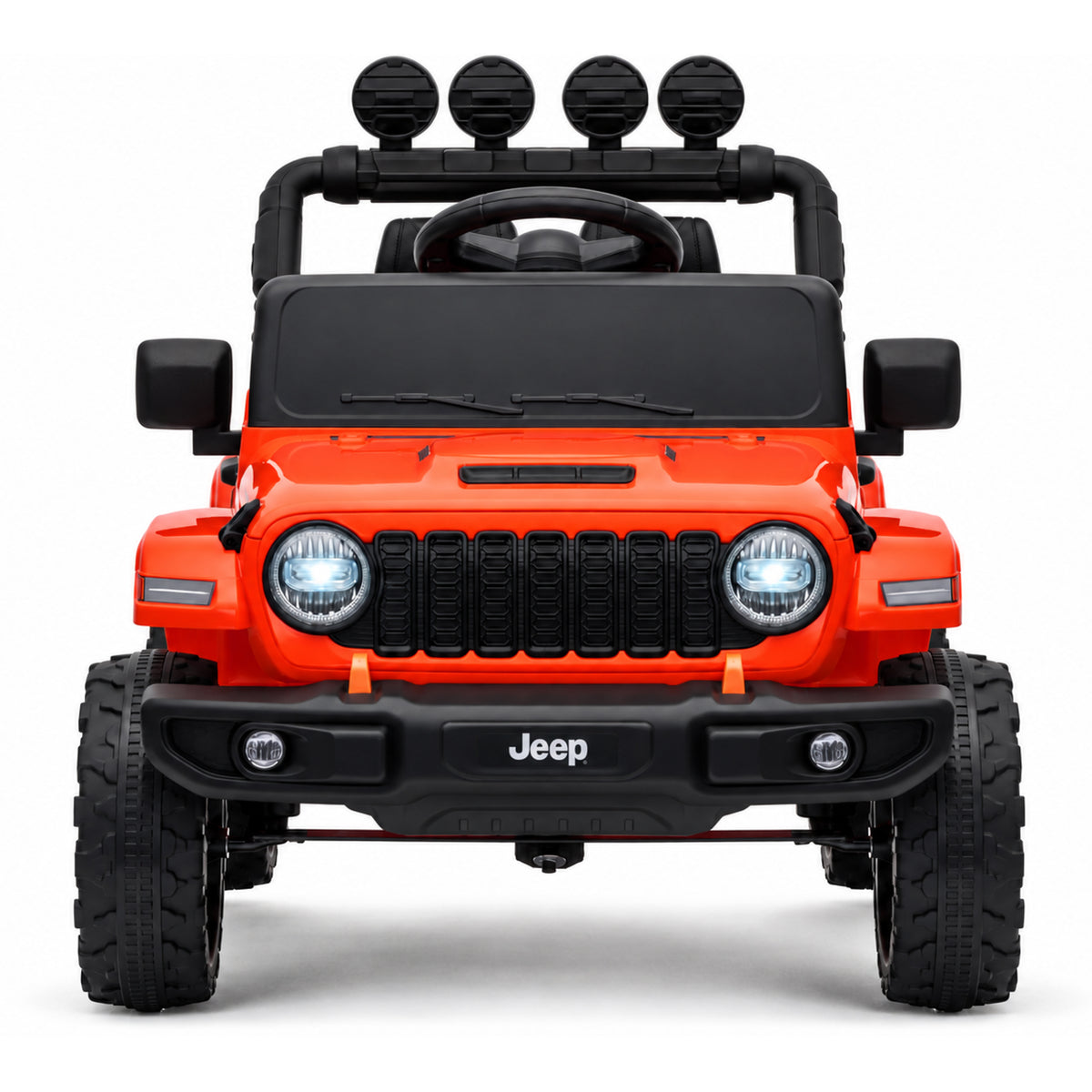 Mini Jeep Wrangler Rubicon eléctrico para niños 12 V naranja