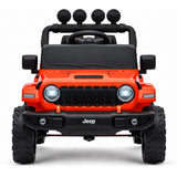 Mini Jeep Wrangler Rubicon eléctrico para niños 12 V naranja
