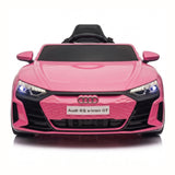 Audi RS eTron GT eléctrico para niños rosa 