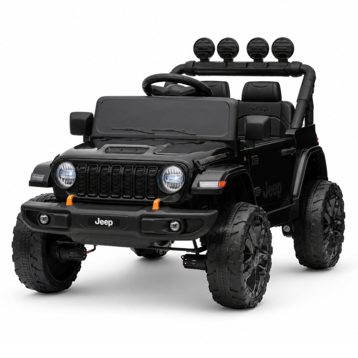 Mini Jeep Wrangler Rubicon eléctrico para niños 12 V negro