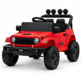 Mini Jeep Wrangler Rubicon elettrica per bambini 12V rossa