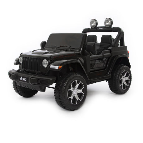 Jeep Wrangler Rubicon macchina elettrica per bambini nero