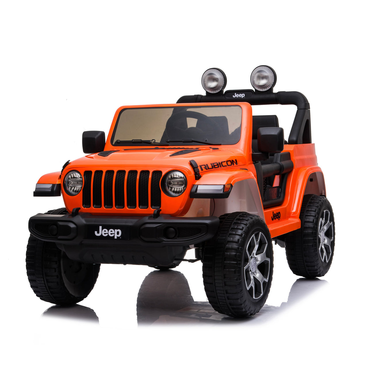 Jeep Wrangler Rubicon elettrica per bambini 2#colore_arancione