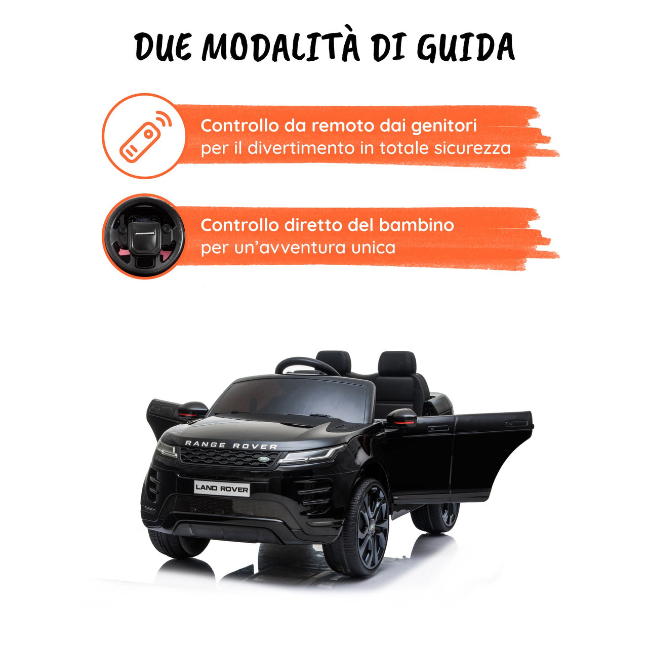 Range Rover Evoque Nero - modalità di guida#colore_nero