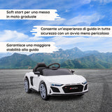 Audi R8 Sport elettrica per bambini Soft Start#colore_bianco