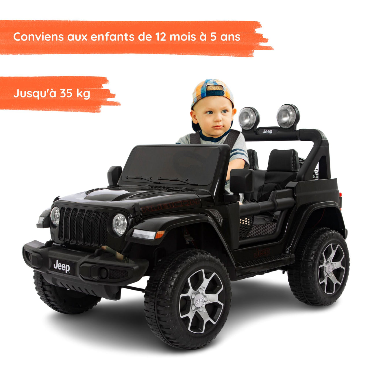 Jeep Noir avec enfant#couleur_noir