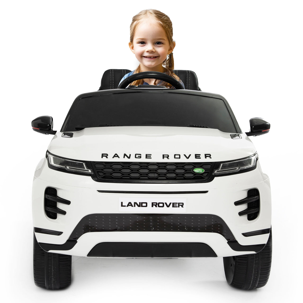 Range Rover Evoque elettrica per bambini MP3 bianca